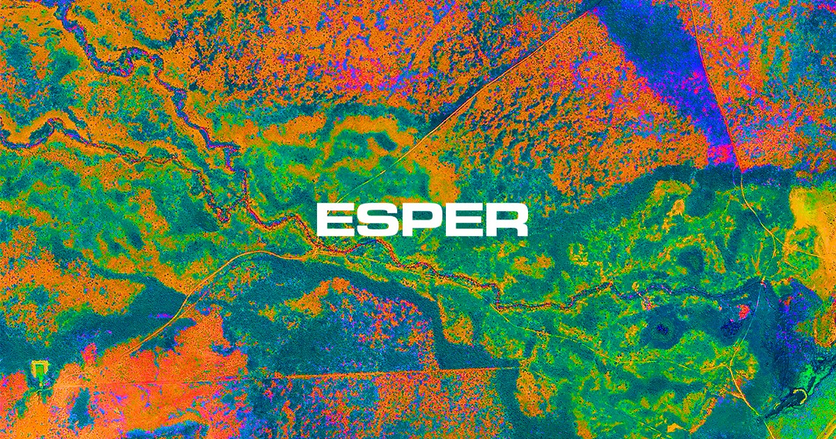 False-color hyperspectral map highlighting the Four Leaf Clover survey area.